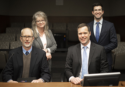 Photo: Erik Rudeen, Jennifer Witt, Joe Nietfeld, and John Dukich.